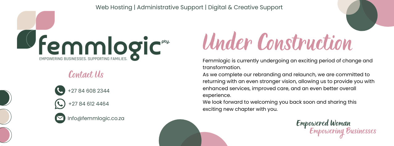 Our website is under construction!